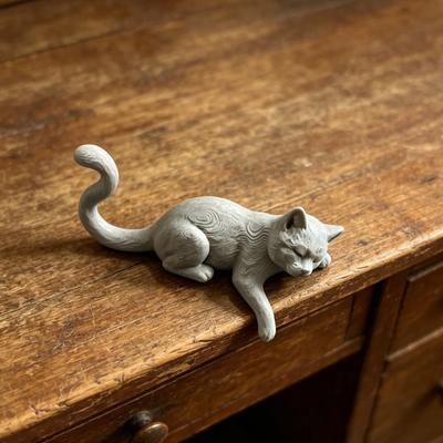 Фигурка ленивого спящего кота 3D-печать Мягкая Милая Настольное украшение Моделирование Настольное украшение для крепления на монитор