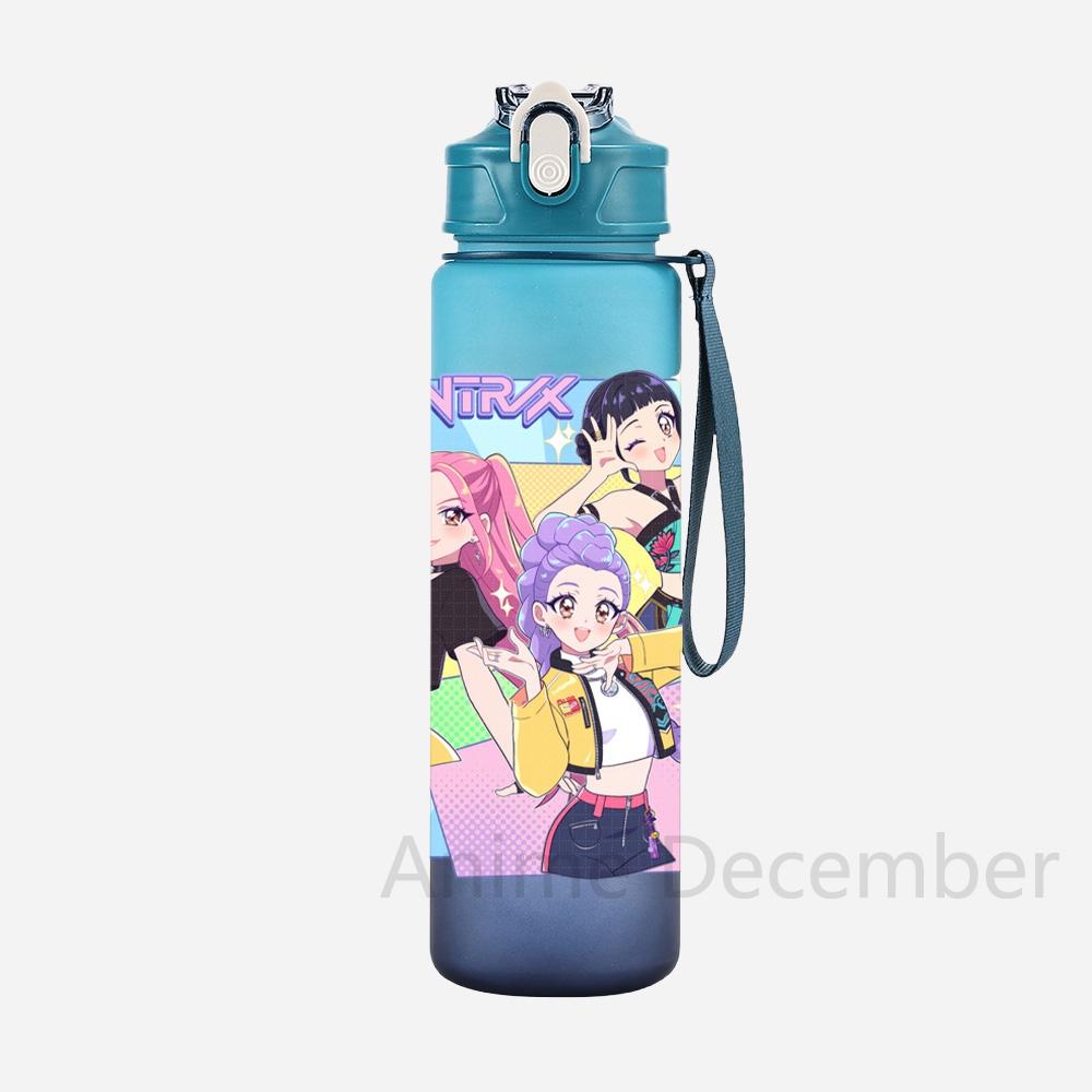 Бутылка для воды аниме K-Pop «Охотники на демонов» большой вместимости с удобной веревкой для переноски - Идеальный подарок для мальчиков и девочек