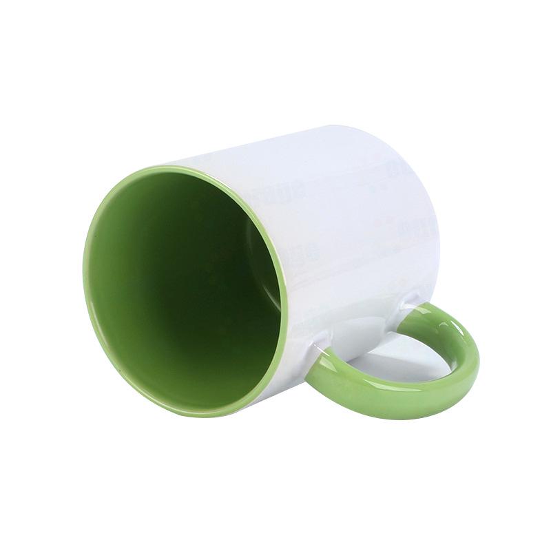 Цветная ручка Белая кружка с дизайном, нанесенным методом термопереноса