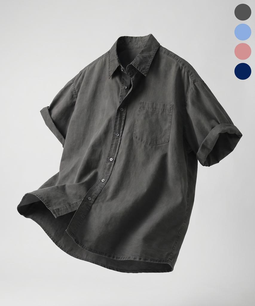 INDUST Pigment Washed Steady Half Shirt_4 Colors