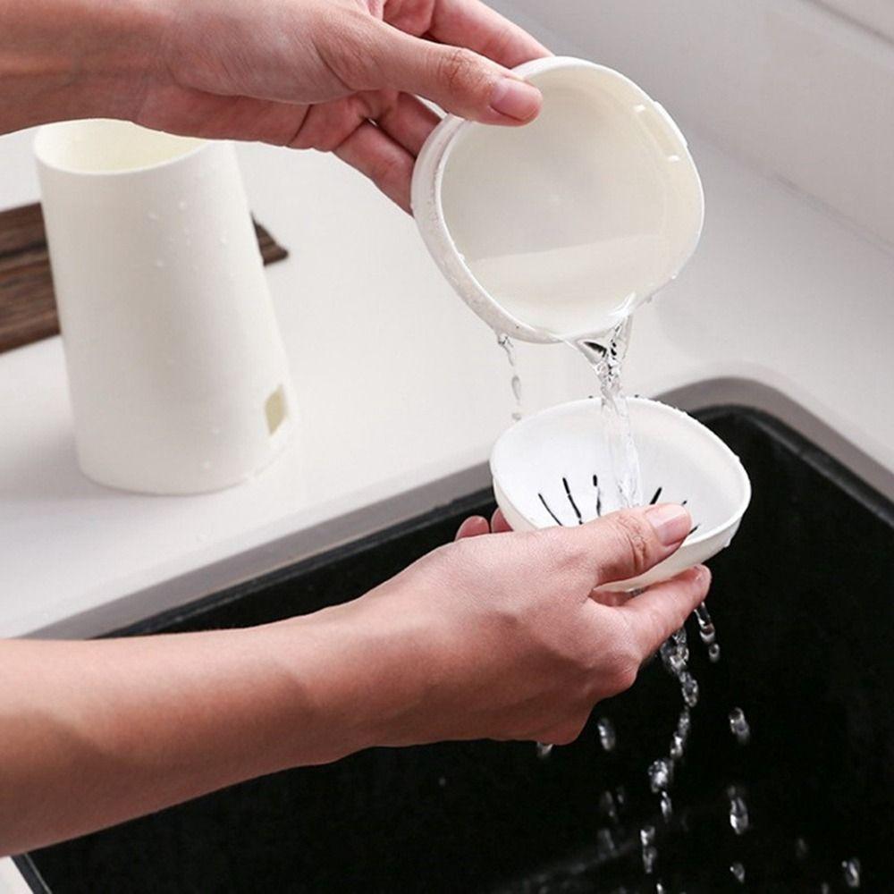 Plastic Cutlery Holder Dustproof Cutlery Storage Box Creative Chopstick Cage  Fork