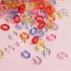 Креативная прозрачная цепочка для изготовления браслета и ожерелья, свободные бусины 15*19 мм, аксессуары для ювелирных изделий своими руками, разноцветные модные 100 шт., акрил