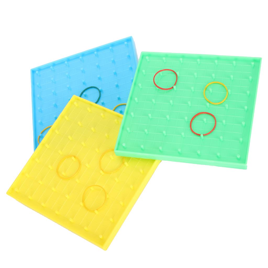 3 шт. Игрушечная доска с гвоздями, цветная доска с резинкой, детские ранние развивающие головоломки