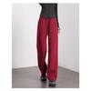 Fashionable High-Waisted Fleece-Lined Wide-Leg Pants for Women Autumn and Winter, Warm and Cozy Banana Trousers