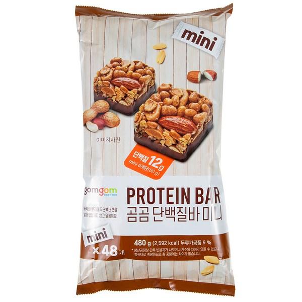 Протеиновый батончик Gomgom, мини-размер, 480 г, 1 шт., корейская незаменимая здоровая пища