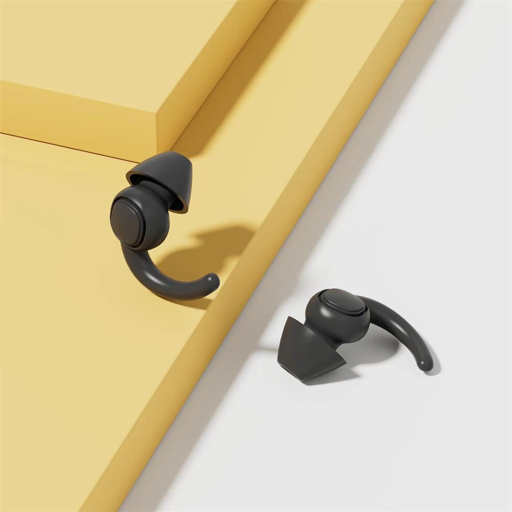 1 Pair Silicone Ear Plugs Waterproof For Sleeping Noise Cancelling Comfortable