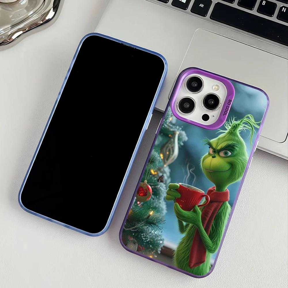 Чехол для телефона 'Как Гринч украл Рождество' для Apple 11 12 13 14 15 16 Pro Max Plus Защитный Покрытый Чехол для Телефона