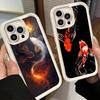 Чехол для телефона iPhone 17 Air 16E 15 16 Pro Max Золотая Рыбка Счастливым Карпом Кои Чехол 14 Plus 13 12 Mini Мягкий Силиконовый Fundas