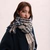 Scarf Men's and Women's New Winter Versatile Boyfriend Gift Thousand Birds Plaid Fringed Couple Scarf Tide