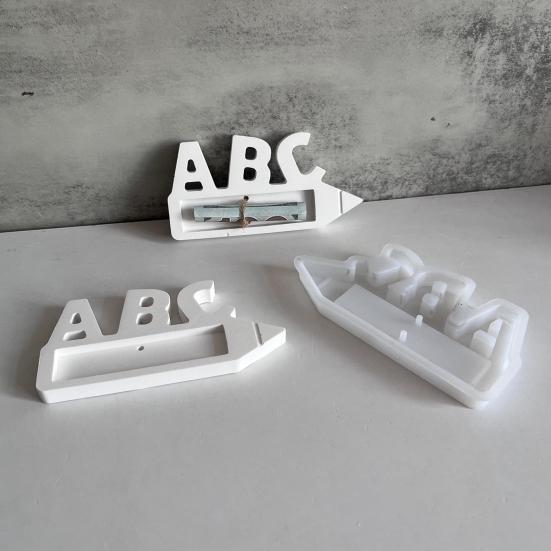 Yousheng Пасхальные силиконовые формы Формы для букв ABC Пасхальная форма для денежного подарка Форма для литья из гипса Алфавитная форма для кубиков льда