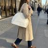 Versatile Style Shell Shoulder Bag Soft Handheld Shoulder Bag New PU Leather Tote Bag  Shopping Bag