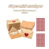 Мини 30/60 шт. Конверты С Наклейками-Сердечками Карточки С Признаниями В Любви Для Свадеб Подарков На День Святого Валентина Для Парня Девушки