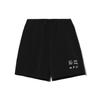 Li Ning Wade Series Letter Print Pattern Loose Reflective Shorts Men Shorts Black AKSR217-1