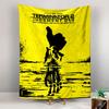 Terminator 2 Judgment Day Tapestry Wall Hanging, Arnold Cyborg Movie Art, Classic Sci-Fi Wall Decor for Bedroom Man Cave