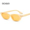 SO & EI Ins, популярные модные маленькие солнцезащитные очки «кошачий глаз», женские винтажные леопардовые очки цвета шампанского, трендовые мужские солнцезащитные очки UV400