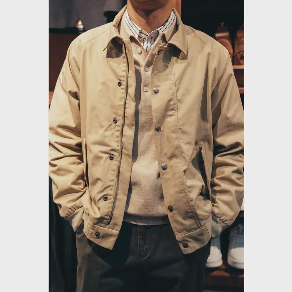 GDDQSDC мужская куртка Harrington G9 Retro Commuter цвета хаки с лацканами на весну/осень