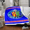 Getafe CF Print Flannel Blanket High Quality Warm Comfortable Cover for All Seasons Perfect for Gifts Home Decor