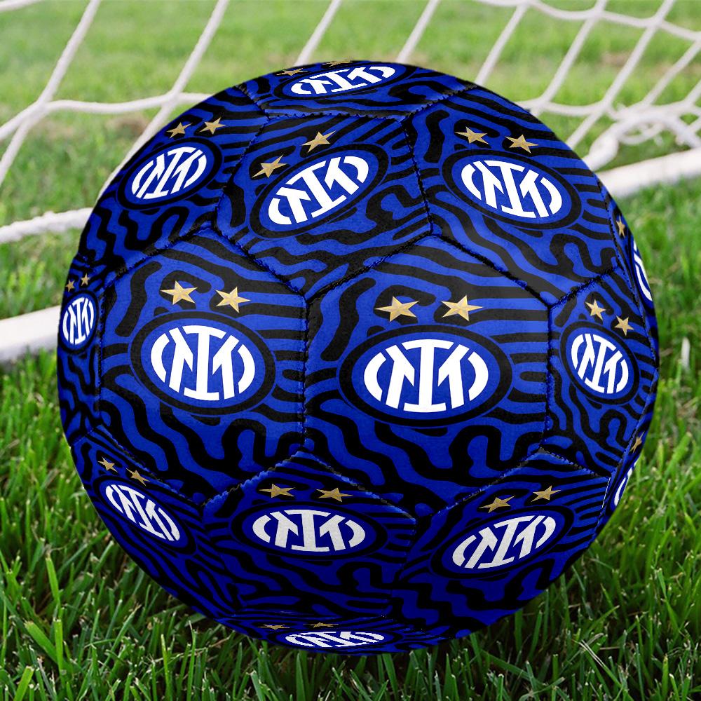 Mi-lan FC Emblem Printed Size 5 Soccer Balls, High-Quality, Anti-Slip, Protective Football, A Unique Gift , Birthdays, Christmas Gifts