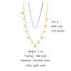 YACHAN 316L Stainless Steel Golden Chain Necklace for Women Small Geometric Round Multiple Pendants Short Necklaces Jewelry