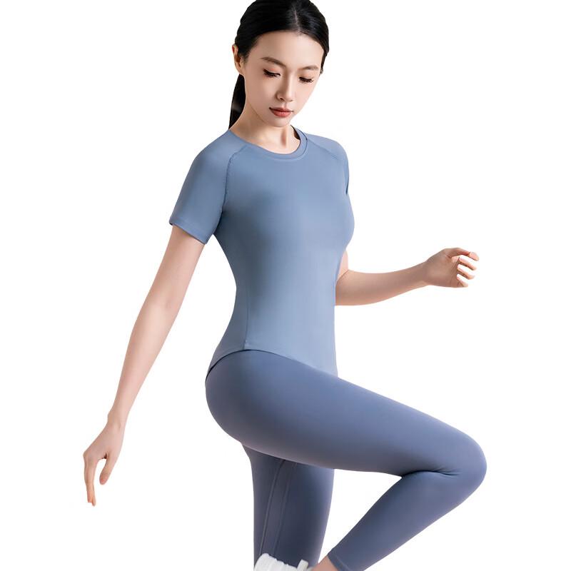 Женский спортивный топ для йоги Nuodingxiu с коротким рукавом из сетки