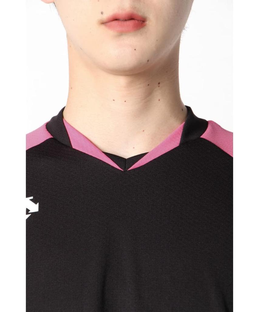 Футболка с коротким рукавом для игры в волейбол Quick Club NVY L [DESCENTE], стандартная, впитывающая, сушка, унисекс, мужская, женская, тренировочная,