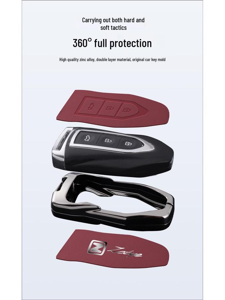 Zotye T600 Key Case for Damy X5/T700, T300, Z300 Cars, Unisex Design