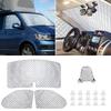 Internal Thermal Blind Window Cover Set for VW T5 T6 3PCS Sunshade Windscreen Protection Set