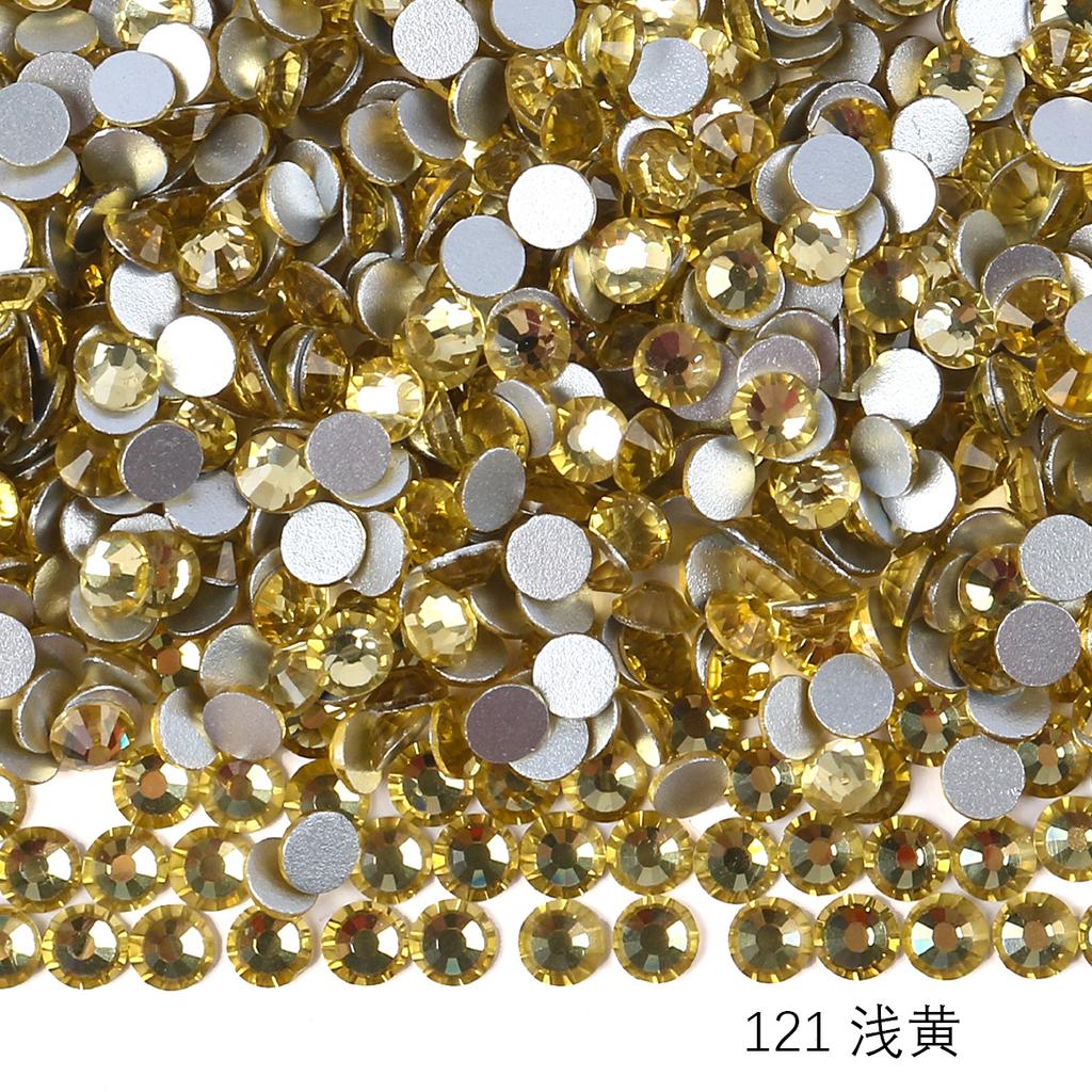 Круглый стеклянный страз DIY маникюр бриллиантовая ювелирка, наклейка-дрель для аксессуаров чехла мобильного телефона, хрустальное стекло плоское дно имитация бриллианта