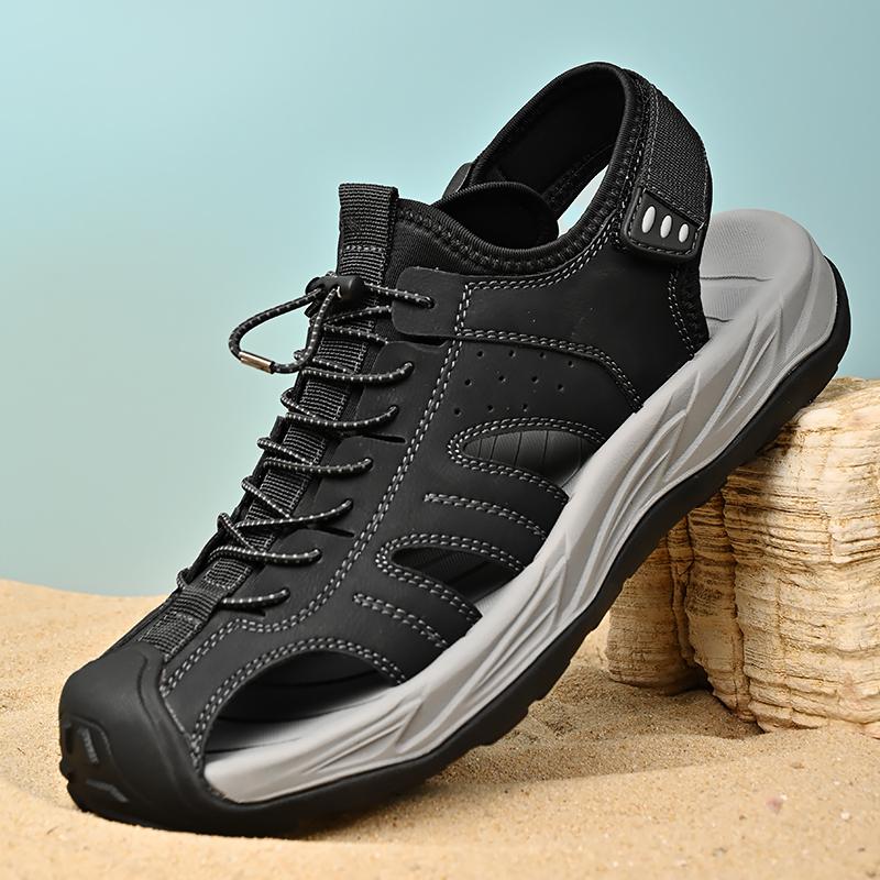 Летние мужские сандалии ручной работы из дышащей сетки, повседневная обувь