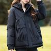 Модное женское пальто Зимние куртки с капюшоном Свободные Толстые Теплые Женские парки