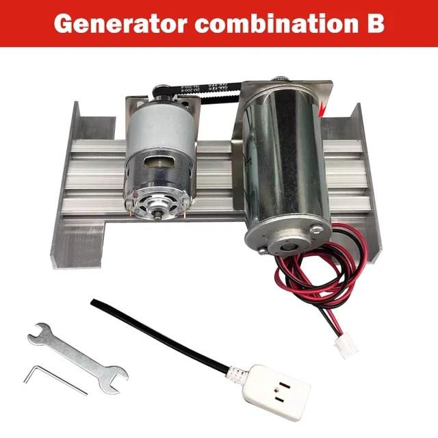 Бесщеточный двигатель с постоянными магнитами 220 В постоянного тока Двойной подшипник Бесшумный внутренний двигатель Высоковольтный двигатель Двигатель 775 Бесщеточный комплект