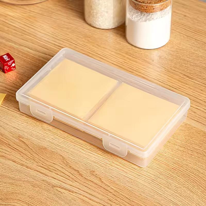Versatile Kitchen Storage Box for Cheese Slices, Butter, and More Food Grade Cheese and Snacks Organizing Freezer Bin