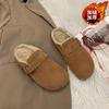 Зимняя верхняя одежда бархатная сумка головная половина буксира Boken Muller Boken тапочки манго большая голова лофер бобовые хлопковые тапочки