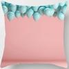 Peach Skin Pillowcase Home Decor  Candy Color Macaron Print Car Sofa Pillow Cushion Cover