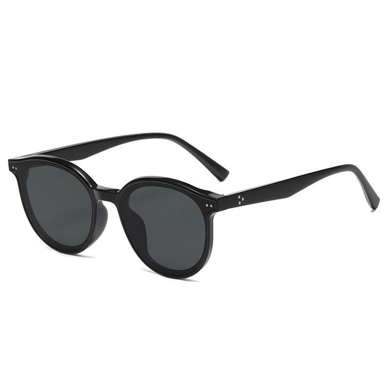 Retro Round Frame Sunglasses For Women Uv400 Protectio N With Gray Lenses For Outdoor Activities