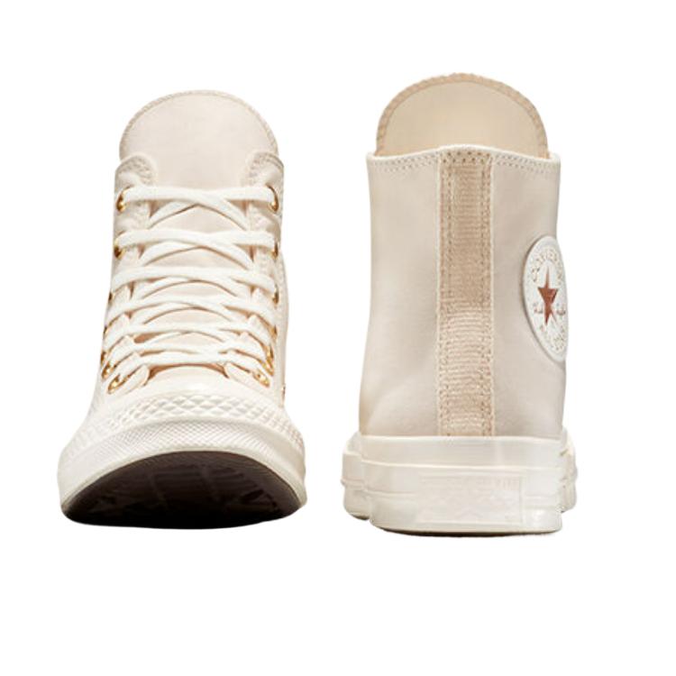 Converse Chuck 70 Metallic Patch удобные парусиновые кеды унисекс бежевые