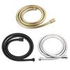 1.5M PVC High Pressure Shower Hose Flexible Shower Tube for Bathroom Shower Head Golden Silver Black Bath Shower Hose Accessorie