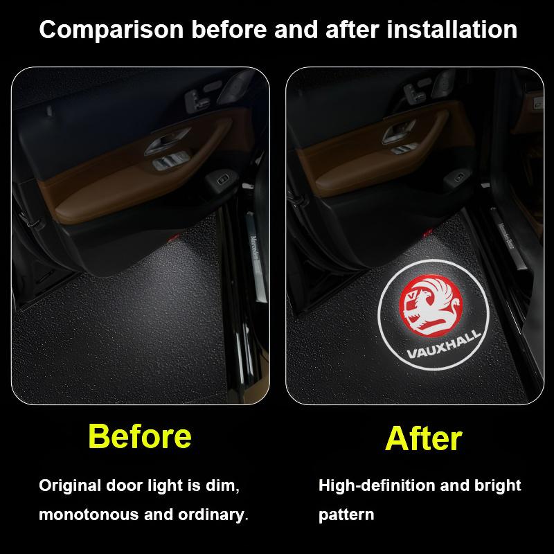 2pcs High-definition logo welcome light projection light for car doors For Vauxhall Opel Corsa VXR Astra H J Sinicia Safira