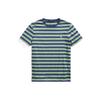 Polo SS22 Slim Fit Plain Knit Short Sleeve T-Shirt Men Tops Green MNPOTSH1N821138-300