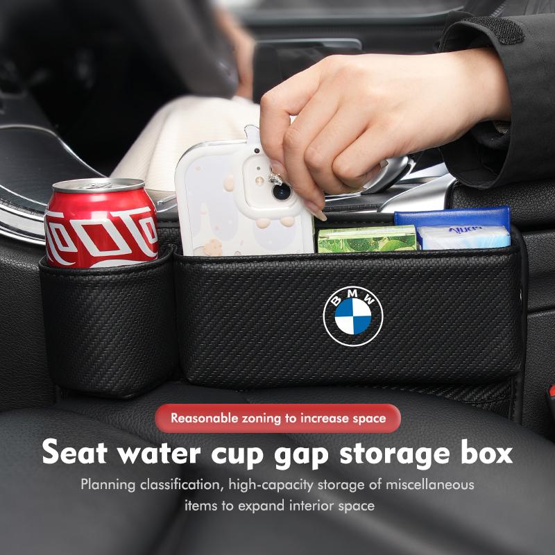 Multifunction Car Seat Gap Storage Box Water Cup Holder Card Bag For BMW E87 E70 E91 E30 G20 E92 E93 E60 E46 E90 G30 E53 X1 VL4