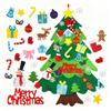 Felt Christmas Tree for Toddlers DIY Xmas Tree Set with Ornaments Indoor Christmas Door Wall Hanging Decorations Xmas Activities Gifts for Kids
