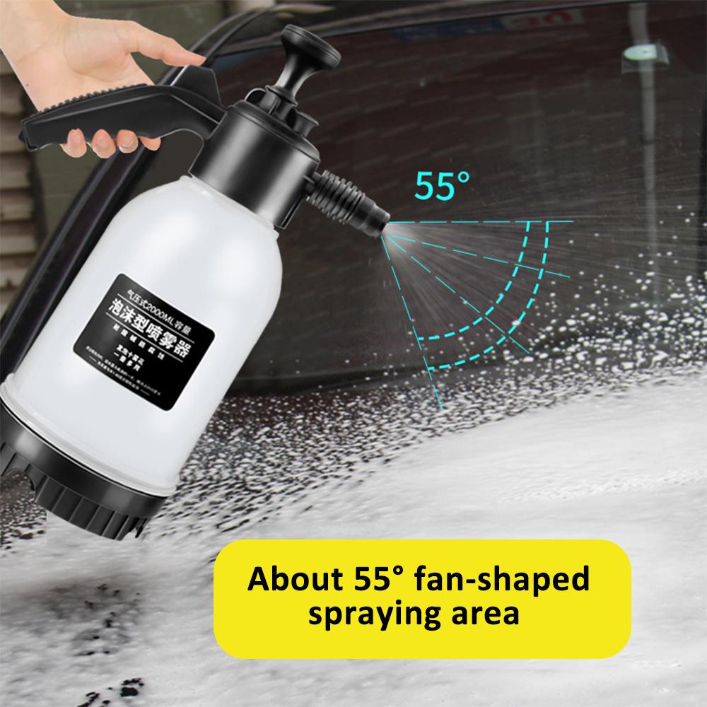 Распылитель пены, пенообразователь, ручной распылитель пены для снега, распылитель воды 2 л с двумя насадками