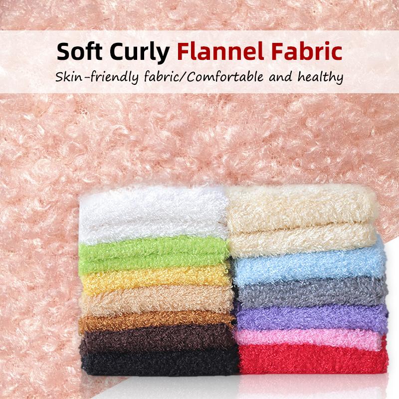 1 Yard Curly Teddy Faux Fur Fabric Soft Warm Furry Fluffy Plush Fabric For Clothing Lining Coat Doll Bag Hat Diy Pet Toy Clothes