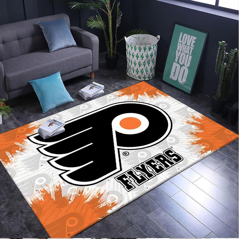 Philadelphia Flyers Rug Area rug for Livingroom, Bedroom, Palyroom, Chair Rug, Office Rug, Floor mat, Large Size Fan Christmas Birthday gift