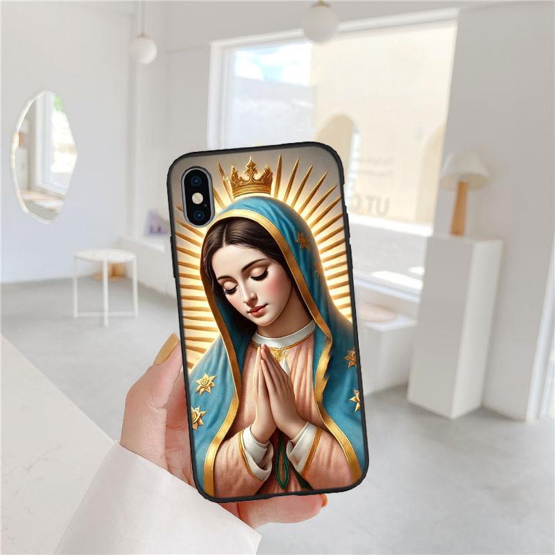 BF115 Virgen Maria Phone Case for Samsung Galaxy M06 M15 M16 M35 M55 M56 A36 A42 A50 A50S A51 A52 A32 A33 A05 A05S A06 A16 A20