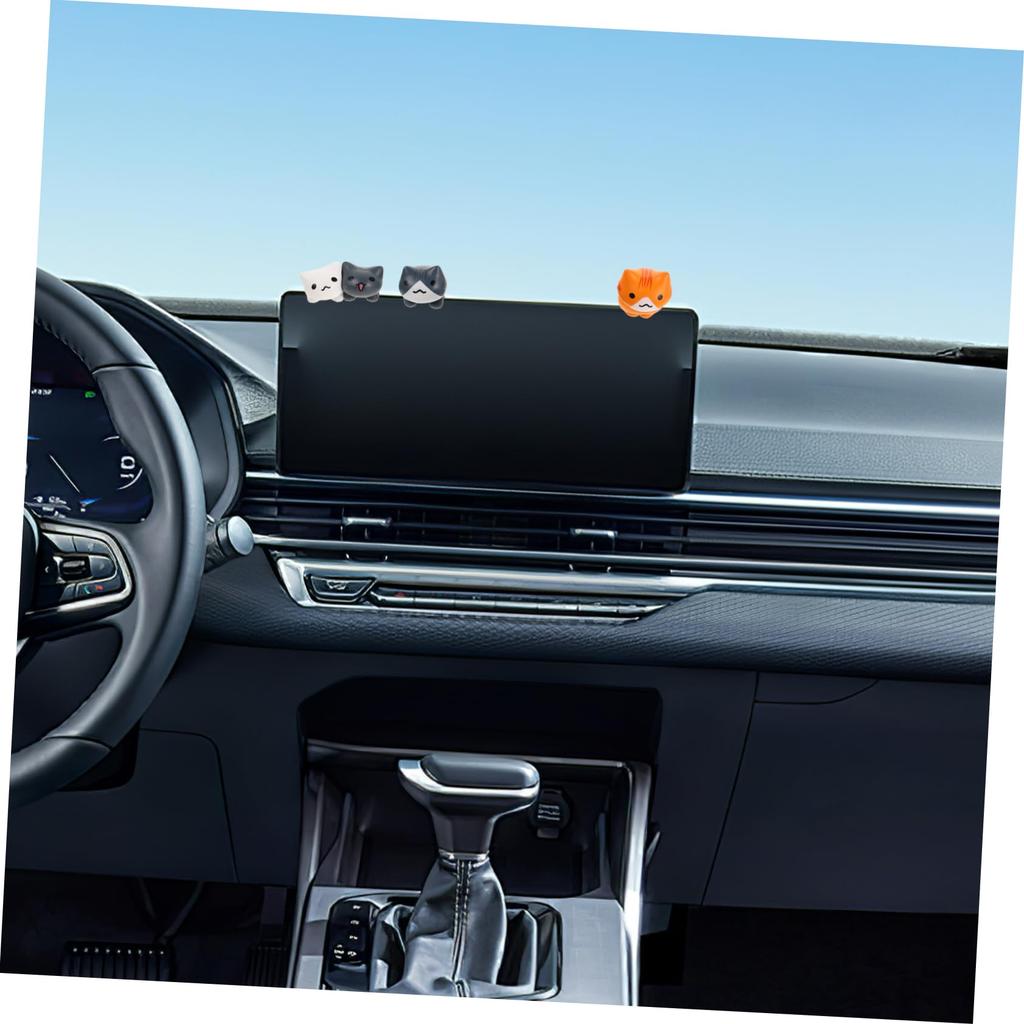 MUELODSIC 6pcs Cat Car Interior Decoration Car Cute Cat Decoration Rearview Mirror Accessories Cute