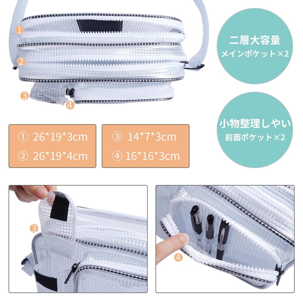 Shoulder Clean Engineer Clean Contents Work X 13 X [NOTAG] Bag, Transparent, Anti-static, Bag, Bag, Waterproof, PVC, Room, Visible, Work,
