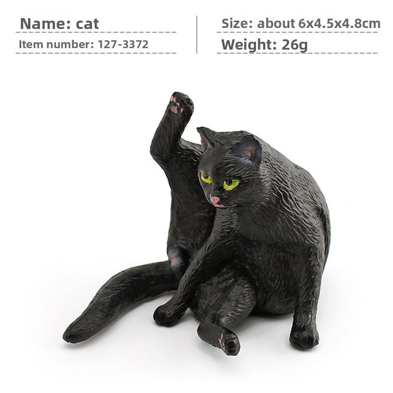 Кошка ПВХ Мультяшная Скульптура с Реалистичной Формой для Домашнего Дисплея Детский Подарок