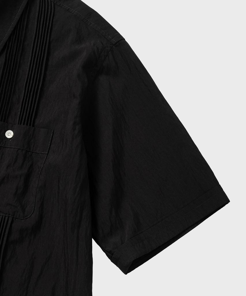 NONBLANK Натуральная мятая рубашка Guayabera Hs_Черный