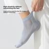 Мужские летние дышащие спортивные носки с коротким рукавом, сетчатые, с антибактериальным покрытием, без косточек, из шелковистого бамбукового волокна, для охлаждения